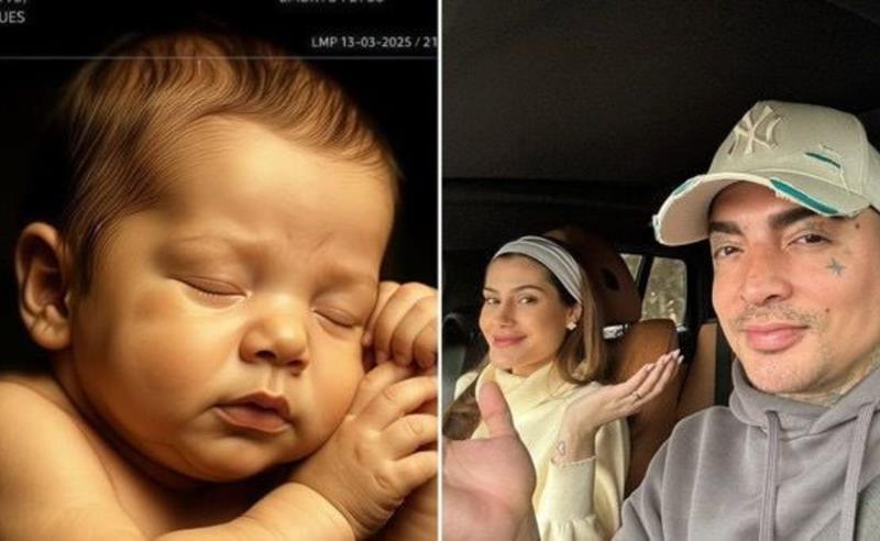 Spoiler em 8K: casal MC Guimê e Fernanda Stroschein revela ultrassom da princesa Yarin